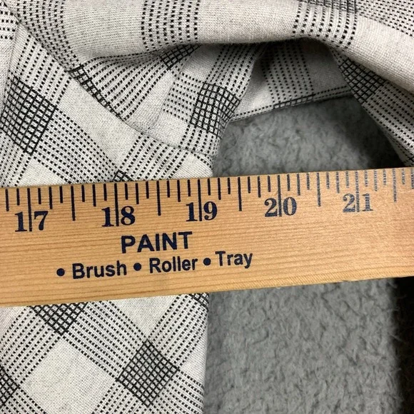 CAbi Valentina Blazer Women's 10 Gray Checkered 5292 Stretch Ponte Jacket Career - Picture 7 of 12